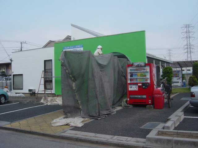 塗装面に大量の虫