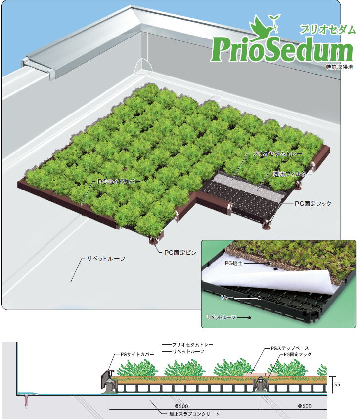 屋上緑地化計画防水